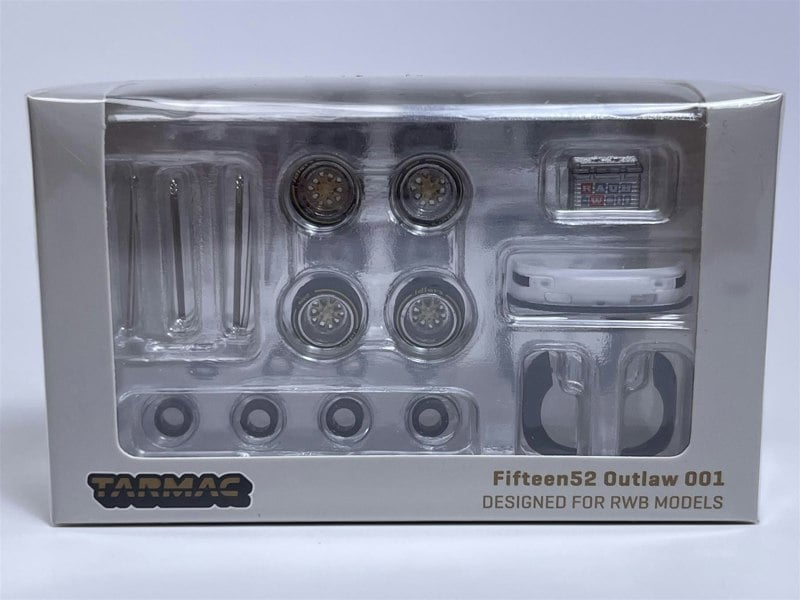 Tarmac Fifteen52 Outlaw 001 8 Piece Set Chrome Gold 1:64 Tarmac Works T64W007CHGO