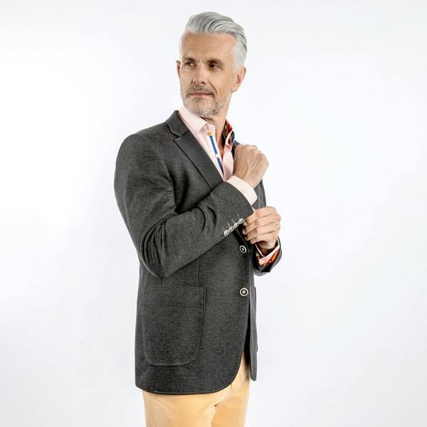SPECTRUM ELEGANCE STRETCH SPORT BLAZER - Premium Men's Patterned Shirt by Claudio Lugli | Bold Design, Tailored Fit, Best Printed Shirts
