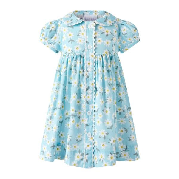 Rachel Riley Daisy Button-Front Dress & Bloomers