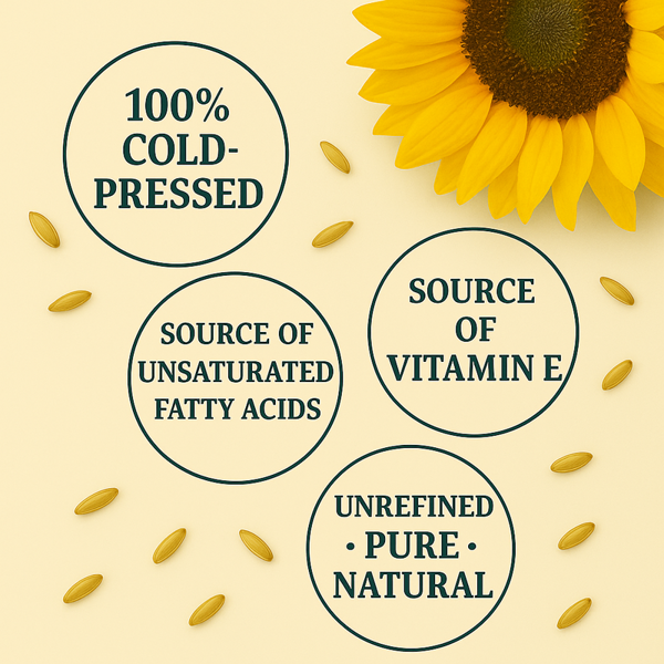 Purillo Sunflower Oil - Cold-Pressed | GMO-Free