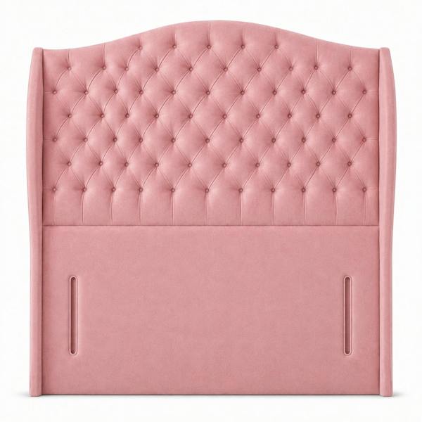 Great British Beds Venice Headboard - Pink Plush