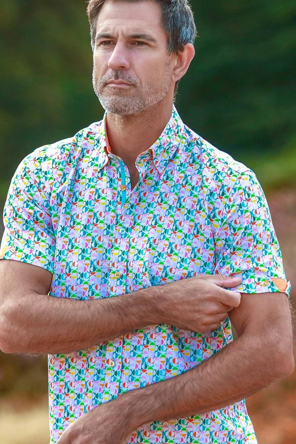 Claudio Lugli Mod Circles Short Sleeve Shirt