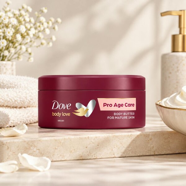 Dove Body Love Pro Age Body Butter Nourishing Moisturiser with Olive Oil, 250ml