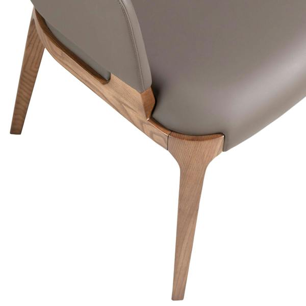 Angel Cerdá Dark Mink Leatherette Chair 4108