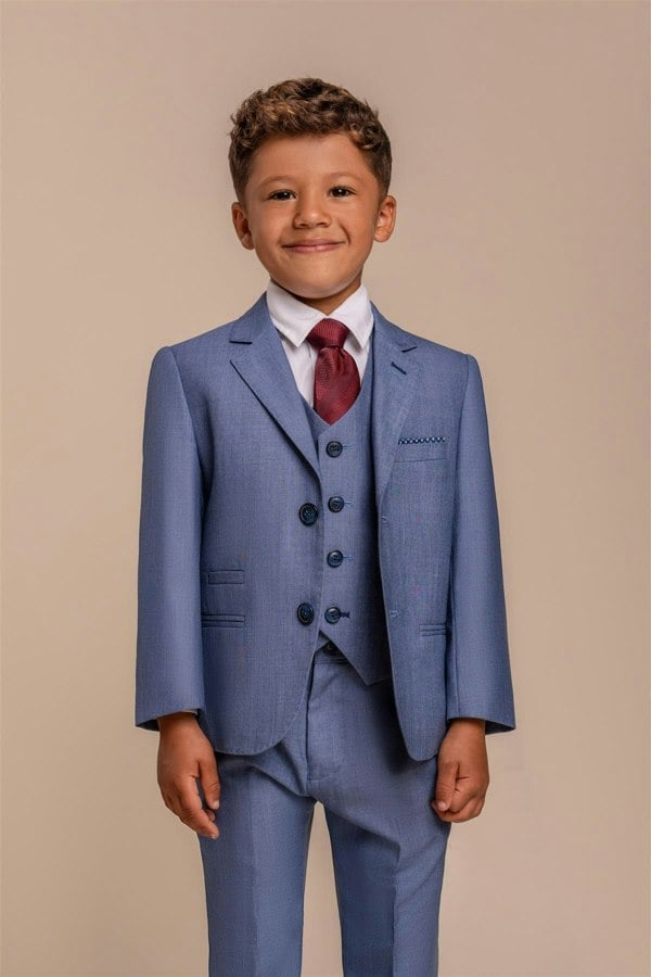 House of Cavani Boys Blue Jay Three Piece Suit