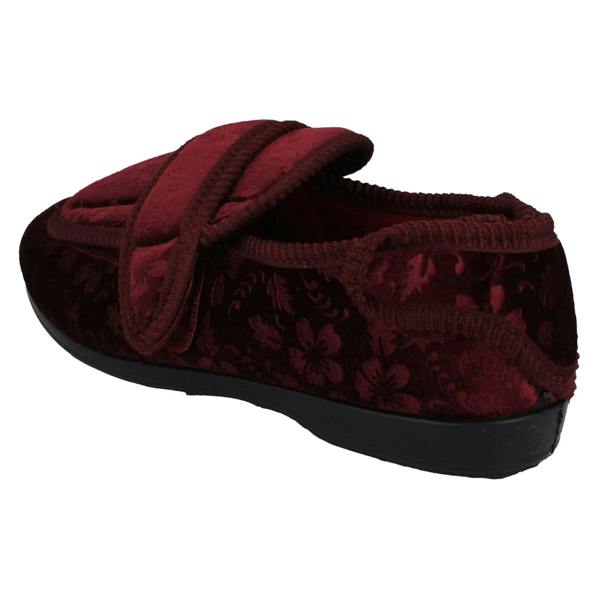 Jo & Joe Ladies Jo & Joe Adustable Hook And Loop Slippers Gladys