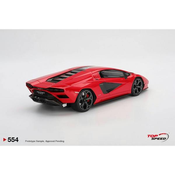 MCSlots Lamborghini Countach PLI 800-4 Rosso Mars 1:18 Scale Topspeed TS0554