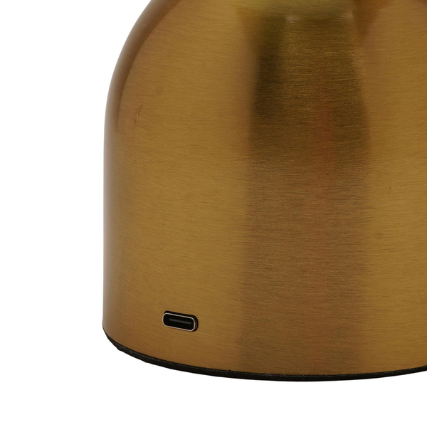 Hestia Bronze Glass Ball USB LED Touch Table Lamp