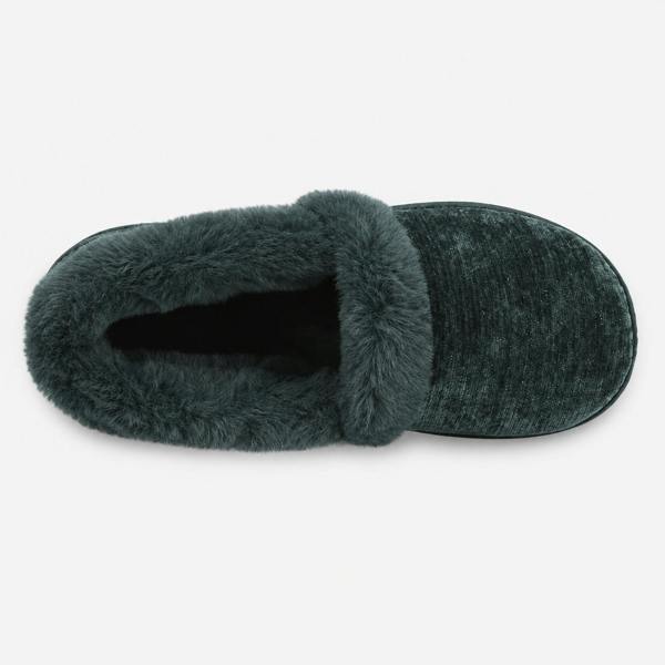 Totes SPARKLE FULL BACK SLIPPER Full Slippers Full Slippers   in  Green
