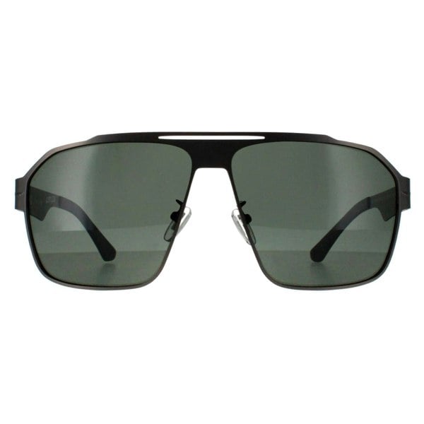 Police Sunglasses SPLL08 Summit 1 I47P Matte Satinised Bakelite Grey Green Polarized