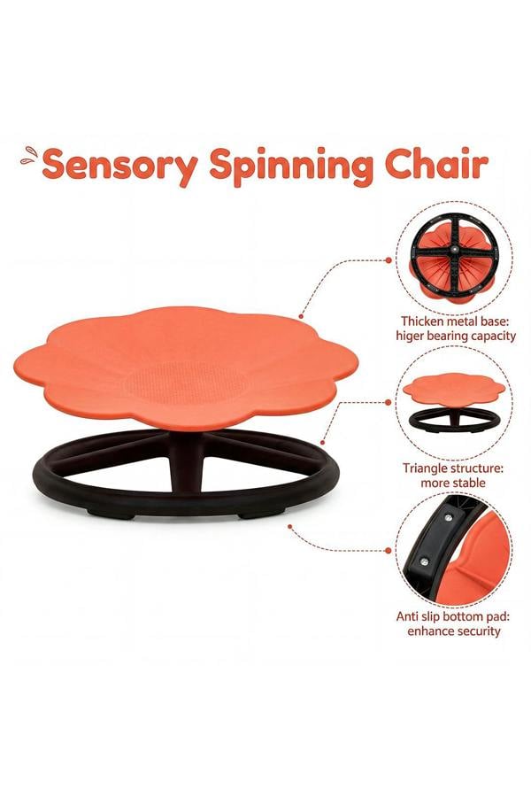 Living and Home Flower Sensory Balance Training Spinning Chair for Kids