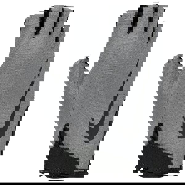 Nike Mens Gym Essential 2024 Fitness Fingerless Gloves - Grey/Black