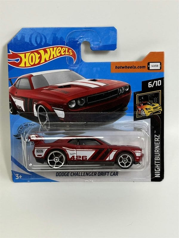 Hot Wheels Dodge Challenger Drift Car Nightburnerz 1:64 Scale - FYF83D521 B6