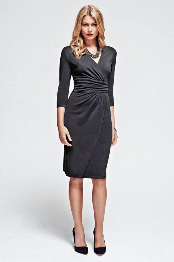 HotSquash Jersey Mock-Wrap Dress
