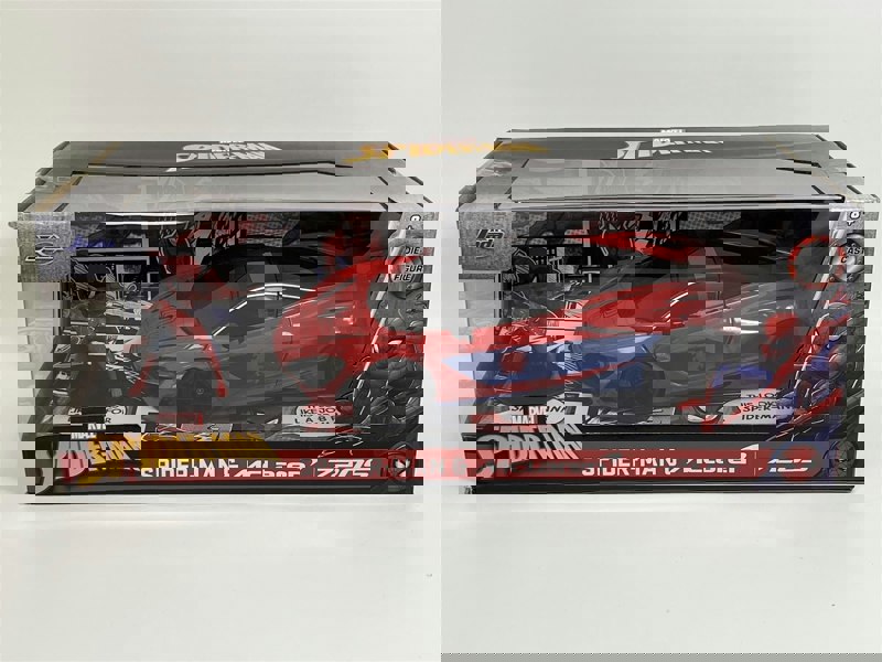 Jada Spiderman Marvel Figure and McLaren 720S 1:24 Jada 253225034 35764