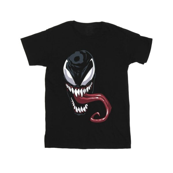 Marvel Boys Venom Face T-Shirt - Black