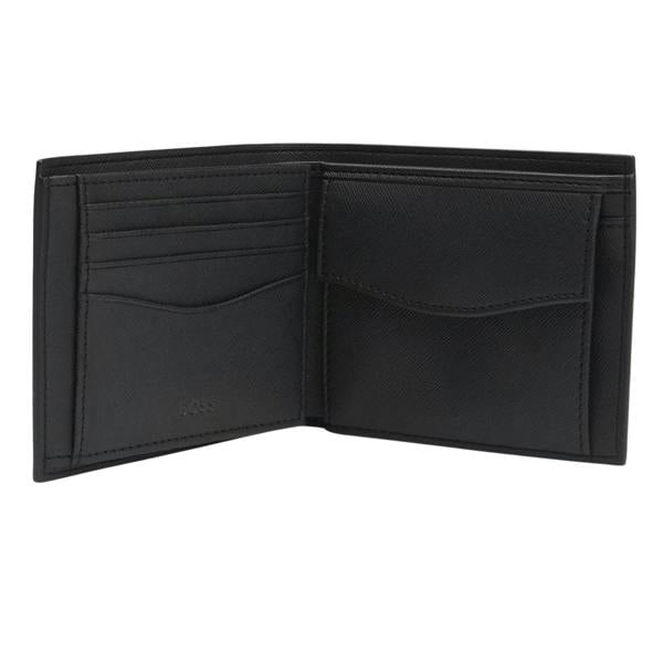 Boss Bi-Fold Leather Everyday Wallet - Black - 