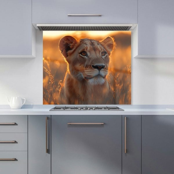 Warren Reed Lioness Glass Kitchen Splashback - 00045