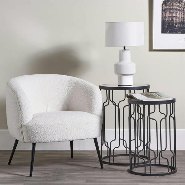 Pagazzi Lighting Salina White Ceramic Table Lamp