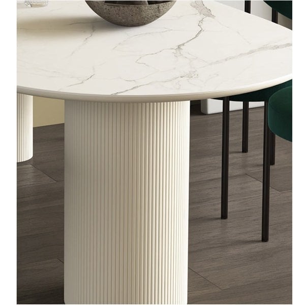 La Plainville Dining Table, White-Weilai Concept-Weilai Concept