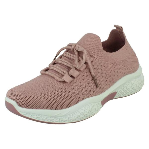 Spot On Ladies Spot On Lace Up Trainers F7200