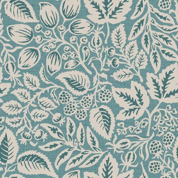 Superfresco Easy Rustling Leaves Teal Wallpaper