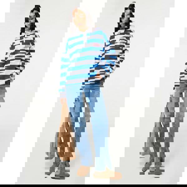 Pink Vanilla Stripe Rugby Top