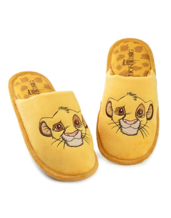 Disney The Lion King Womens Yellow Simba Mule Slippers