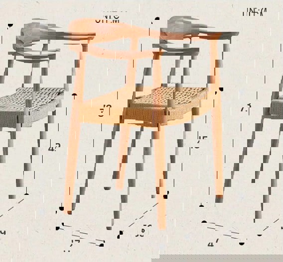Abiram Rattan Dining Chair, Solid Wood-Weilai Concept-Weilai Concept