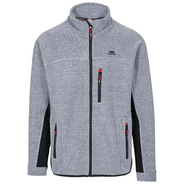 Trespass Mens Jynx Full Zip Fleece Jacket - Platinum Stripe - 