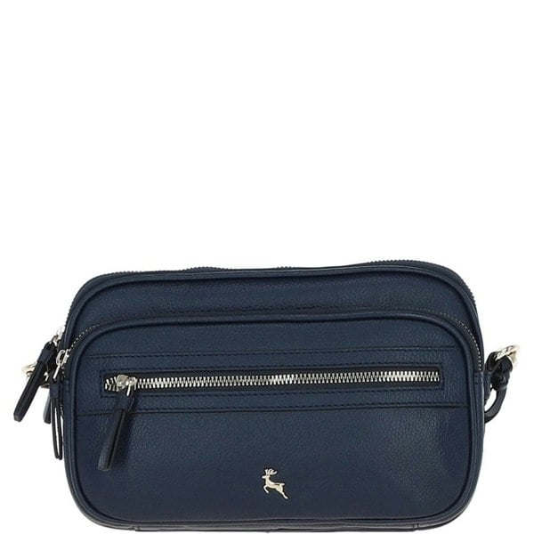'Sogno di Cuoio' Compact Twin Zip Crossbody Bag: X-35