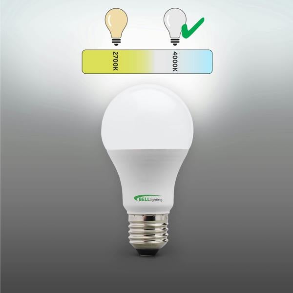 BELL Lighting E27 LED Classic GLS Bulbs 8.1W , 60W Equivalent , Natural White 4000K , Non-Dimmable Energy Saving