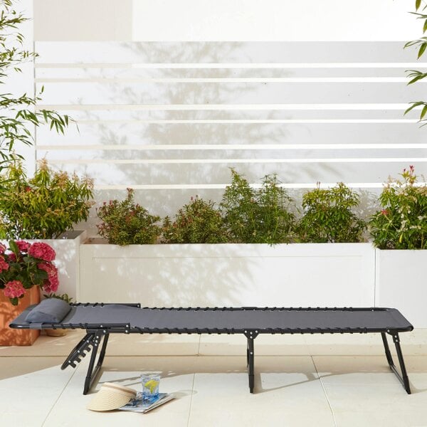 Neo Direct Two Neo Grey Outdoor Folding Sun Loungers