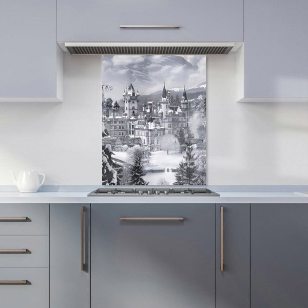 Warren Reed - Designer Snow-Covered Balmoral Castle Kitchen Splashback