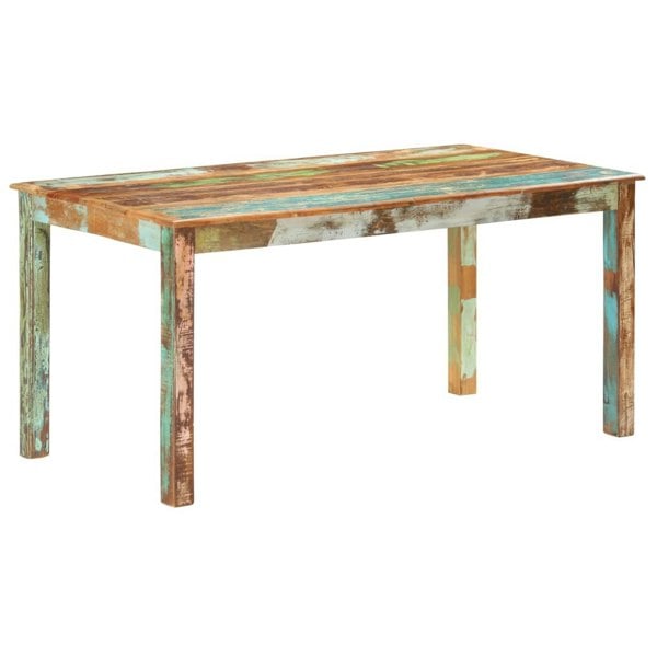 Berkfield Dining Table Solid Reclaimed Wood 160x80x76 cm