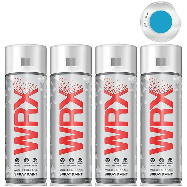 WRX 4X WRX Flat Blue Acrylic Spray Paint 400ml