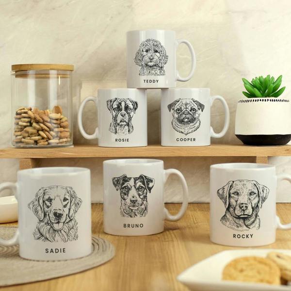 Personalised Dog Breed Mug - product in use