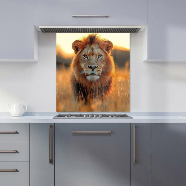 Warren Reed Lion Glass Kitchen Splashback - 00032