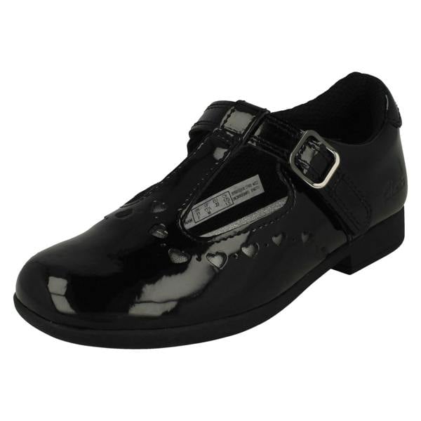 Clarks Girls Clarks Heart Detailed T-Bar Shoes Scala Dress