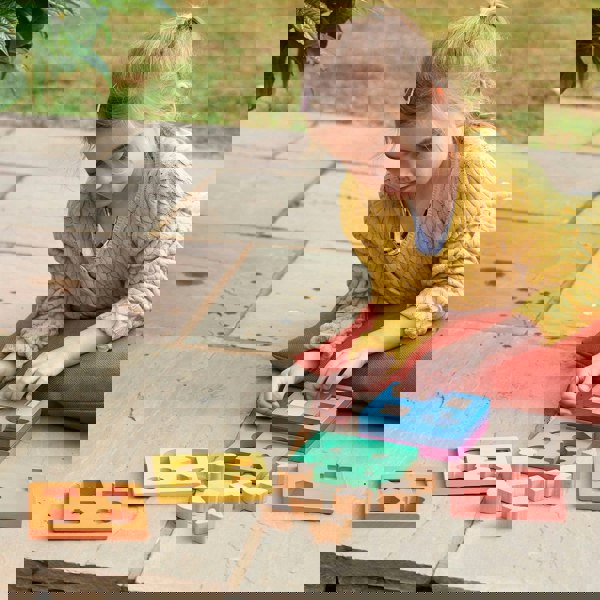 tickit Rainbow Wooden Shape Stacker