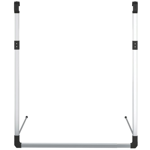 Berkfield Telescopic Wardrobe Hanging Rail Silver