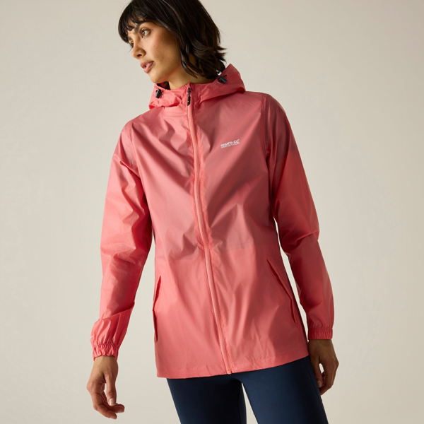 Regatta Womens Pack It III Waterproof Jacket - Peach Pink