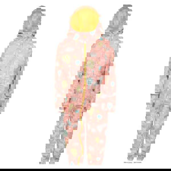 Mountain Warehouse Childrens/Kids Puddle Clouds Rain Suit - Coral - 