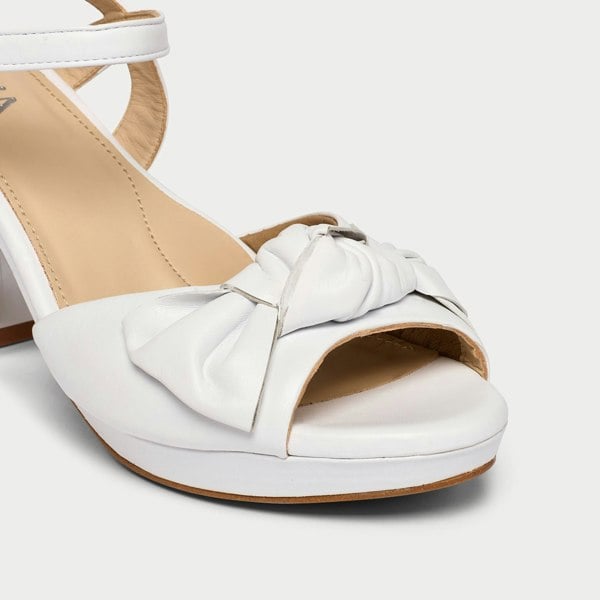 Calla Lizzie Shoes - White Leather