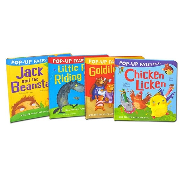 My First Pop-Up Fairytales 4 Book Set (Chicken Licken, Little Red Riding Hood & More)