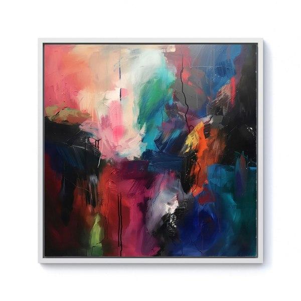 Warren Reed Cosmic Fusion: Colours Of The Universe Framed Canvas