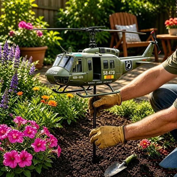 Leaper Helicopter Wind Spinner
