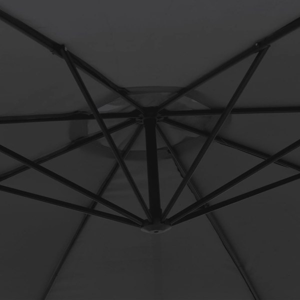 Berkfield Cantilever Umbrella with Aluminium Pole 350 cm Black