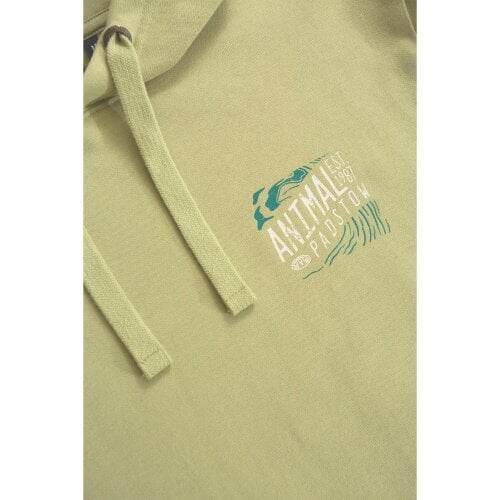 Animal Mens River Established Padstow Hoodie - Green