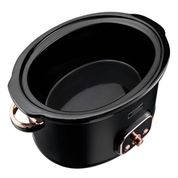 Cooks Professional 6.5L Digital Slow Cooker | Black / Rose Gold